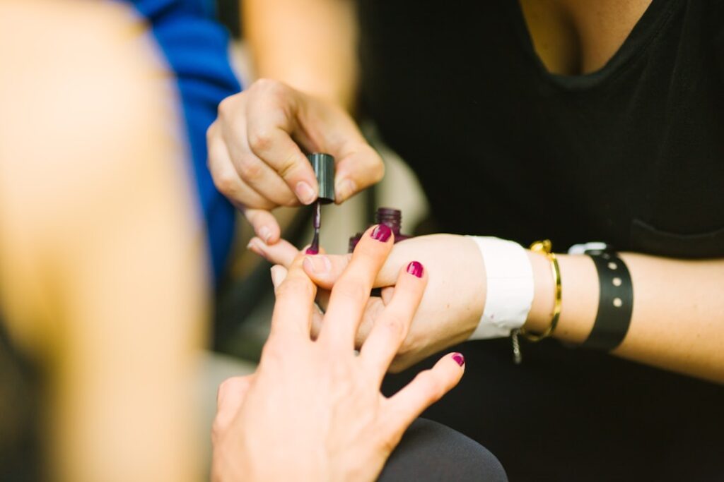 Photo Manicured nails